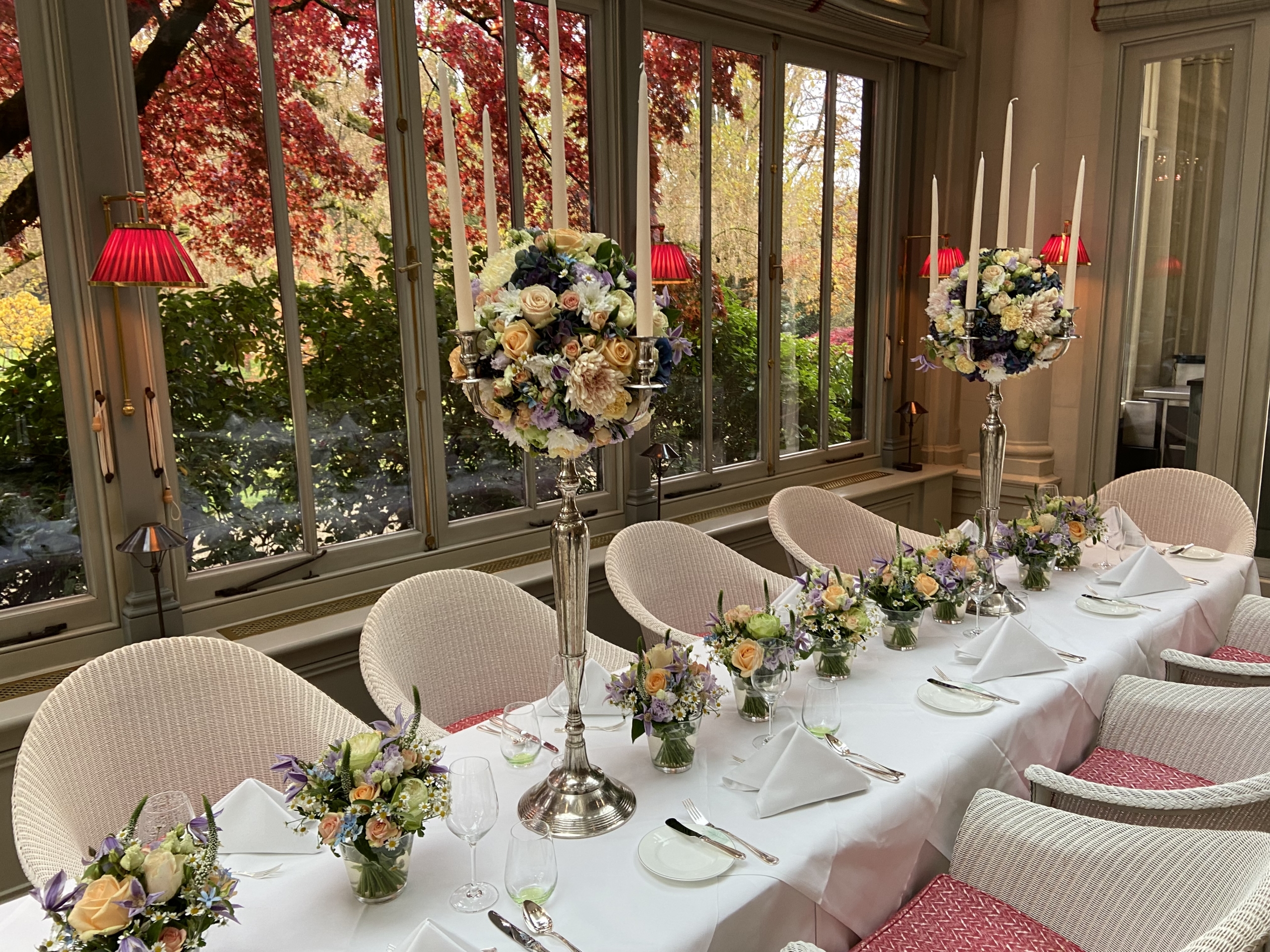 Blumendeko Wintergarten